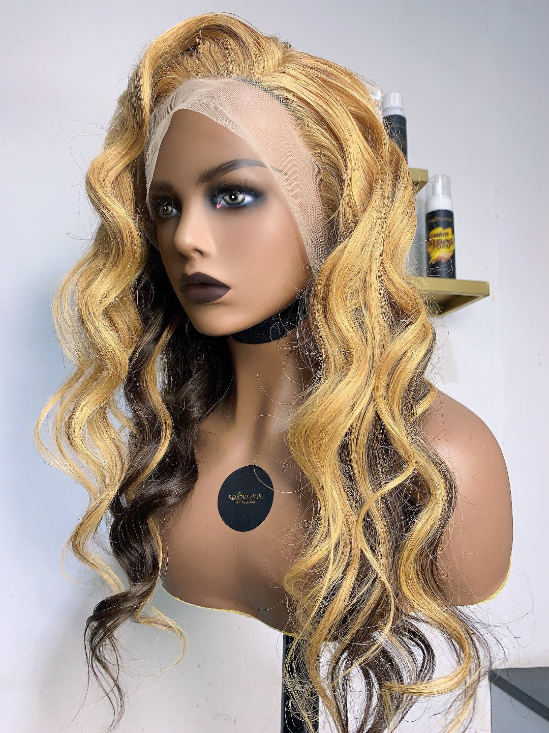 20 inch Blonde Colored Lace Front Wig