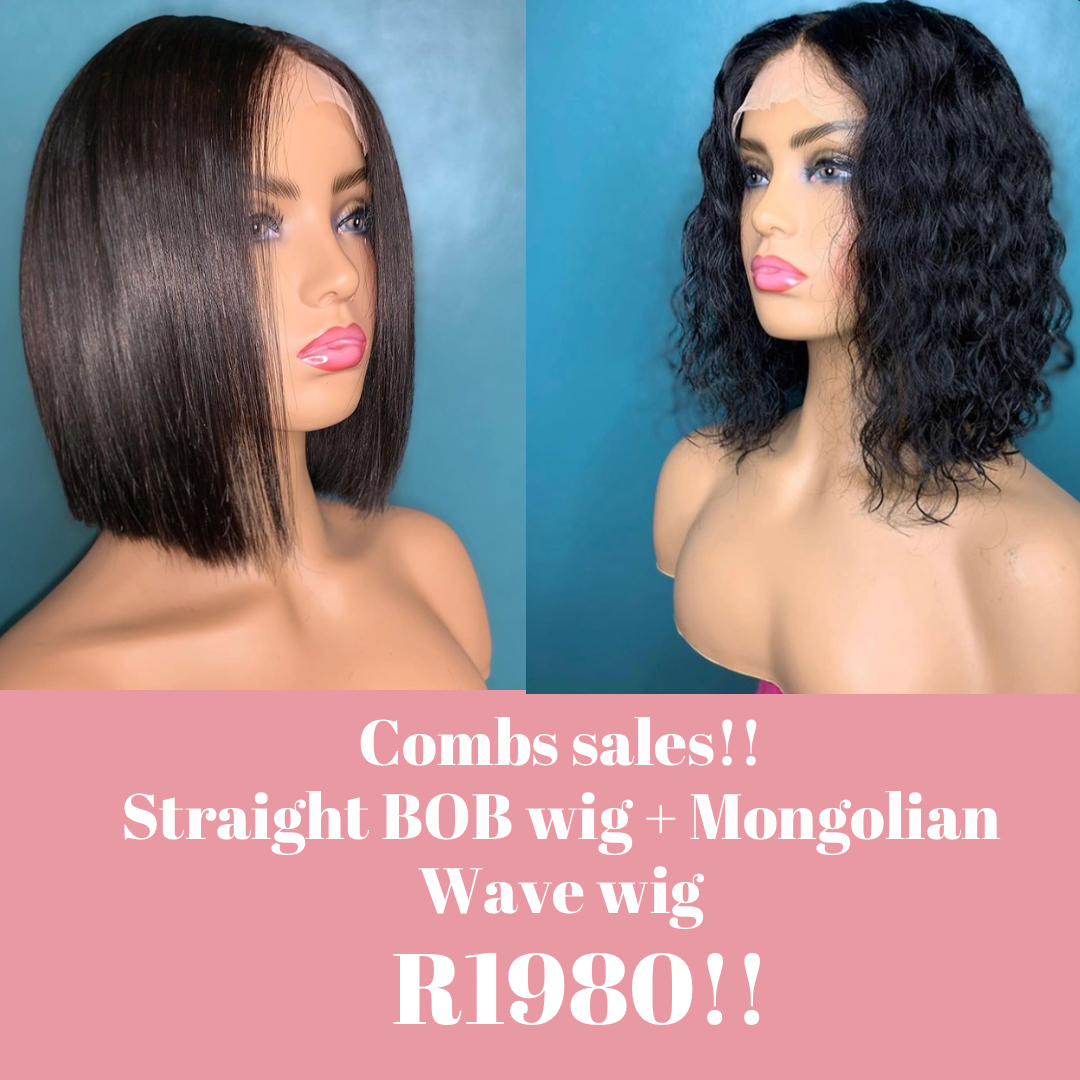 Straight 10 inch BoB with Mongolian Wave wigs