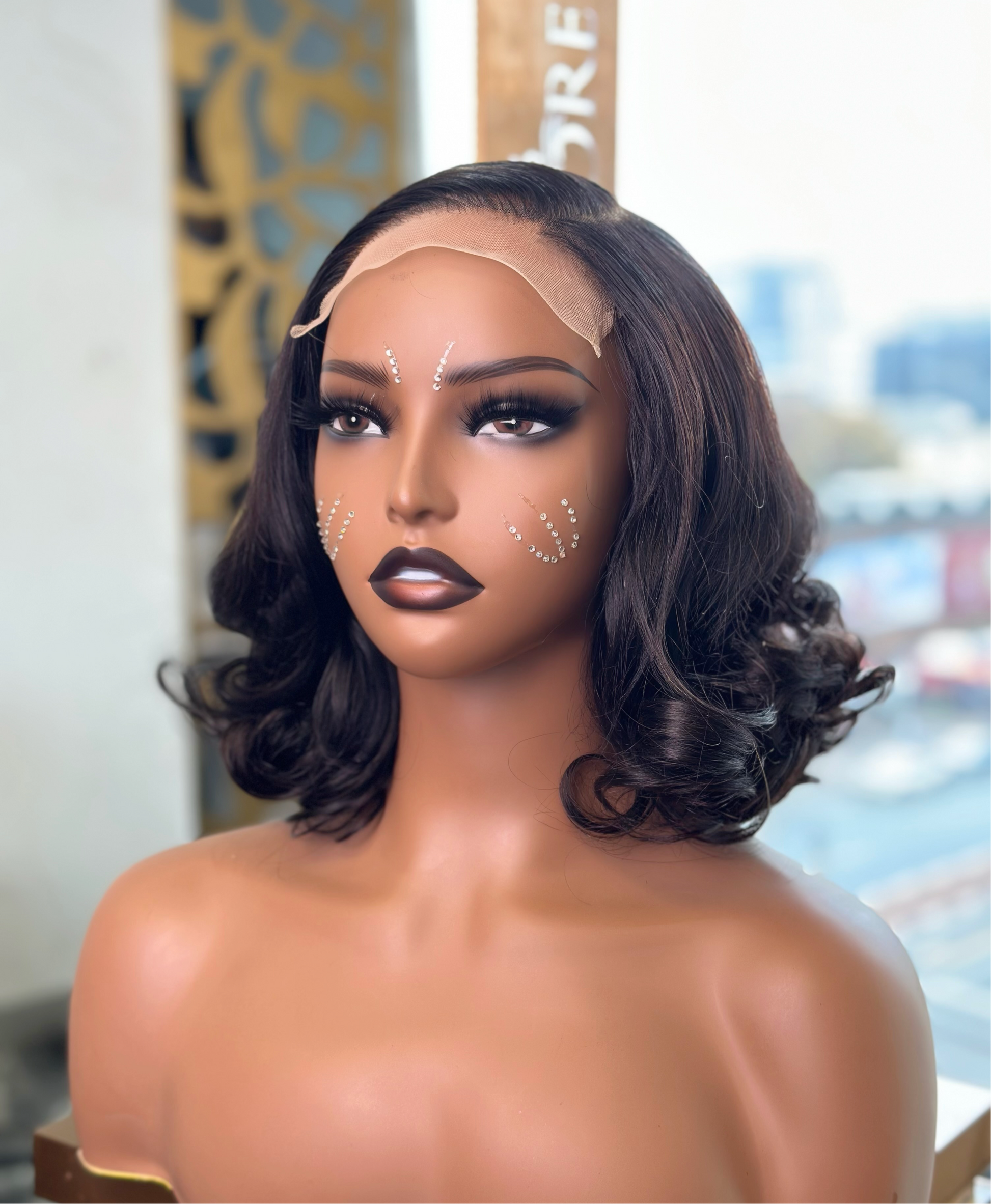 Bouncy Weave Double Drawn Glueless 12 inch Remorehair