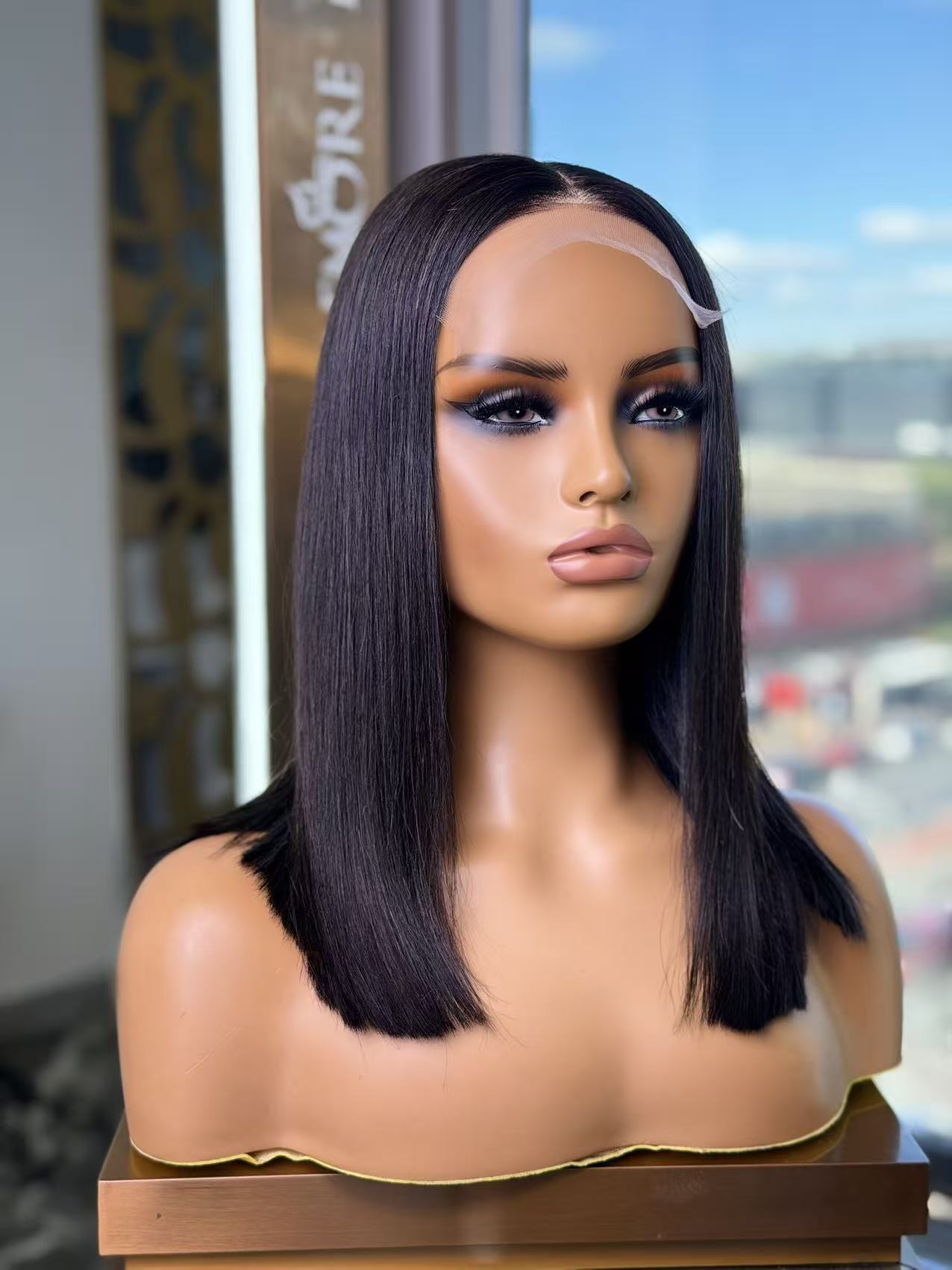 Vietnamese Bone Straight Glueless Human Hair Wig