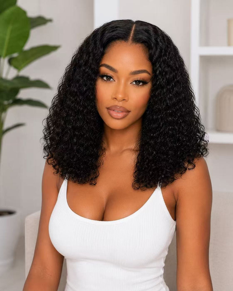 18 Inch Curly 5x5 Glueless Human Hair Wig