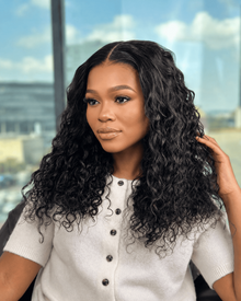 22 Inch Pre-Bleached HD 4x6 Water Curly Human Hair Wig
