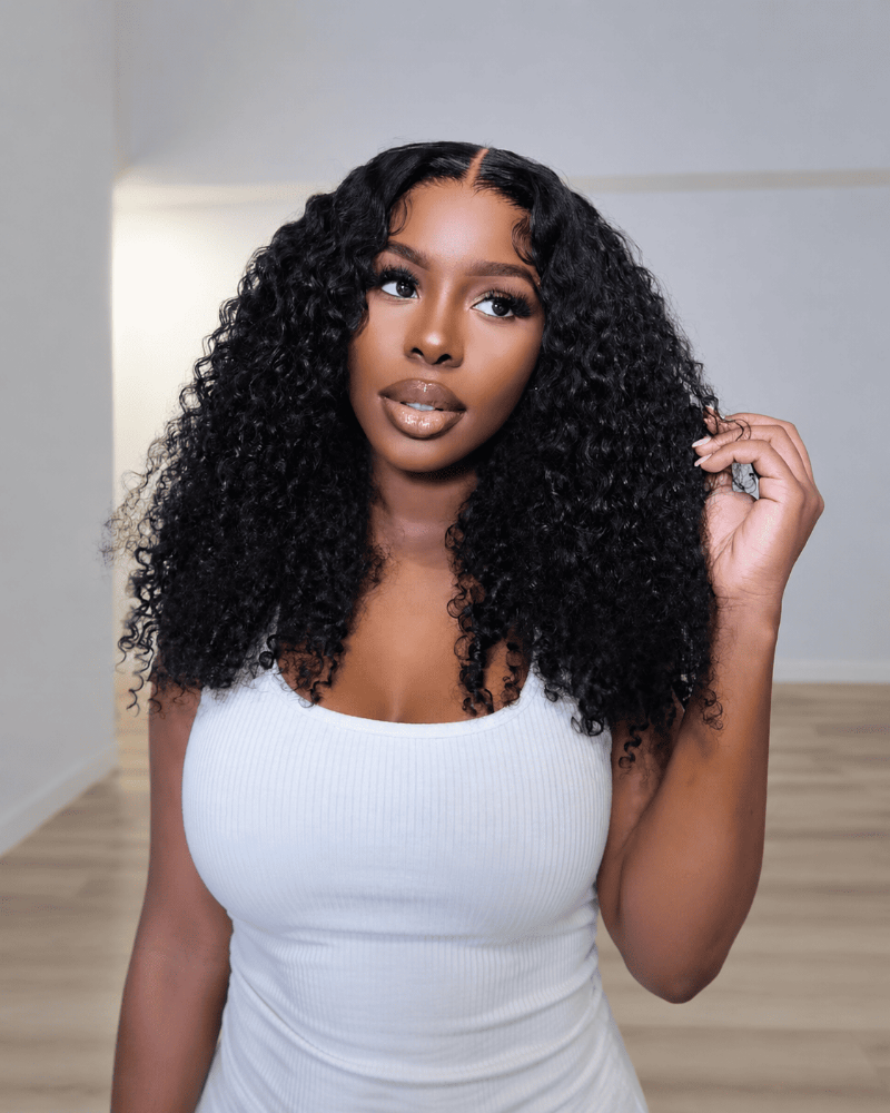 22 Inch Curly 5x5 Glueless Human Hair Wig