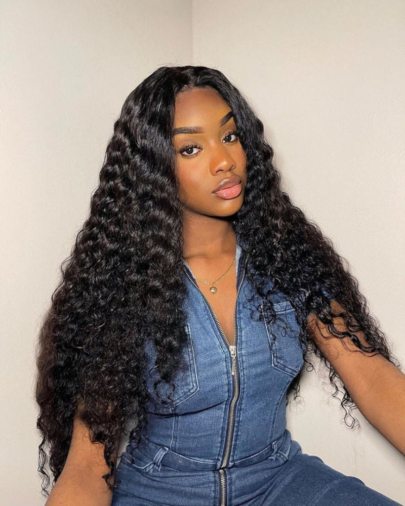32 Inch Curly 5x5 Glueless Human Hair Wig