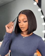 Vietnamese Bone Straight Glueless Human Hair Wig