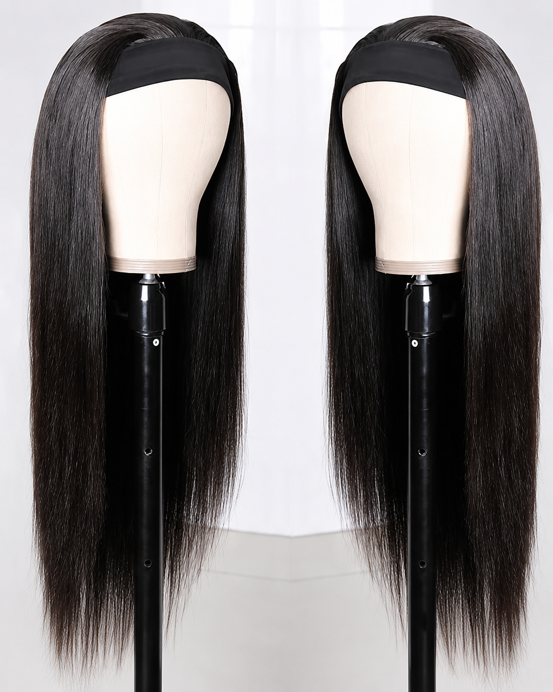 22 Inch Silky Straight Headband Wig Human Hair