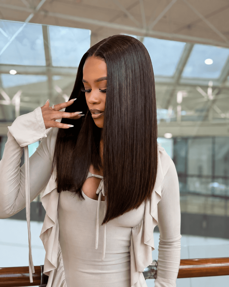 Bone Straight 5x5 Glueless Human Hair Wig