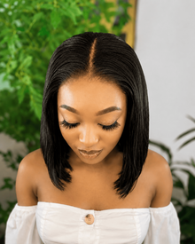 10 Inch HD Pre-Bleached Wear & Go Human Hair Bob Wig