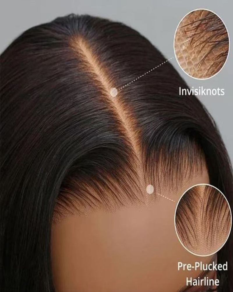Bone Straight 5x5 Glueless Human Hair Wig