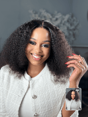 20 Inch Glueless Kinky Curly Human Hair Wig