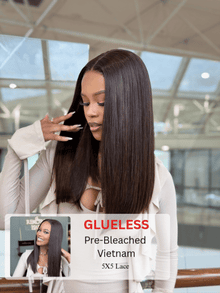 Bone Straight 5x5 Glueless Human Hair Wig