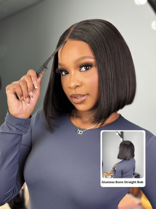 Vietnamese Bone Straight Glueless Human Hair Wig
