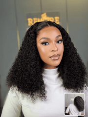 20 Inch HD Curly Frontal Wig Human Hair