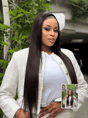 Pre-Bleached Straight Wear & Go Human Hair Wig