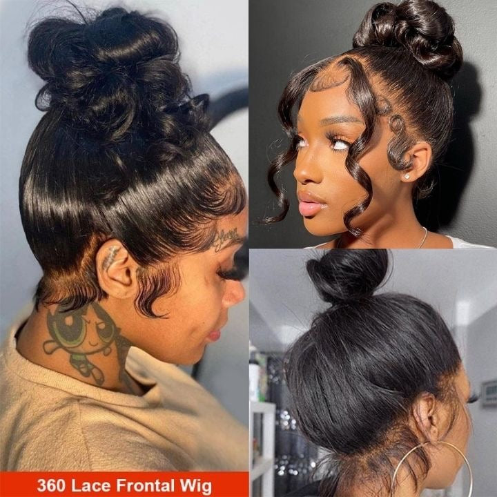 360 Lace Frontal Ponytail Wig Human Hair | 360 HD Lace Wig – Hermosa Hair
